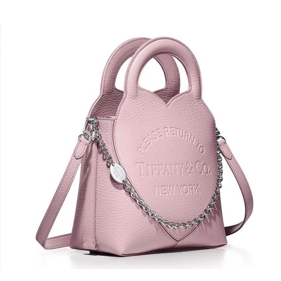 🌸100% Authentic Return to Tiffany™ Mini Tote Bag in Crystal Pink Leather🌸 - Picture 2 of 4